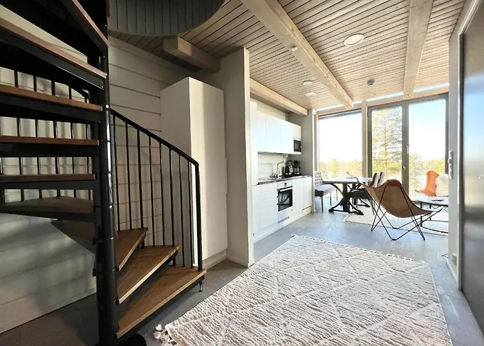 Naava Loft 303 - Kaksikerroksinen Lasiseinaehuoneisto Jaervinaekoealalla * Ähtäri