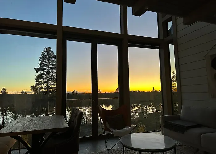 Naava Loft 303 - Kaksikerroksinen Lasiseinaehuoneisto Jaervinaekoealalla Apartamento Ähtäri